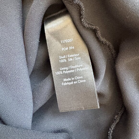 Elizabeth and James Black Silk Dress 4 - Picture 11 of 11